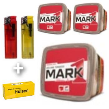 3 x Mark Adam No.1 Volumentabak á 320g + Hülsen nach Wahl