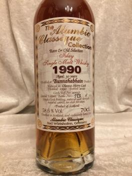 Alambic Classique - Rare + Old Bunnahabhain 1990 30J 58.6%