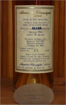 Alambic Classique - Rare + Old Alloa 46J 46.2%