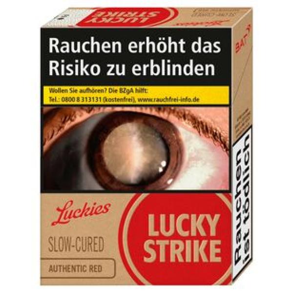 12 x Lucky Strike Authentic Red Giga Zigaretten - Inhalt/Schachtel: 22 Stück