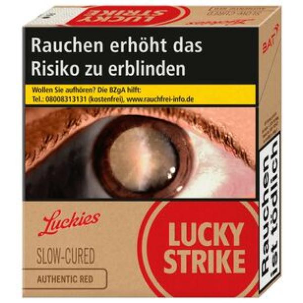 8 x Lucky Strike Authentic Red Super Zigaretten - Inhalt/Schachtel: 28 Stück