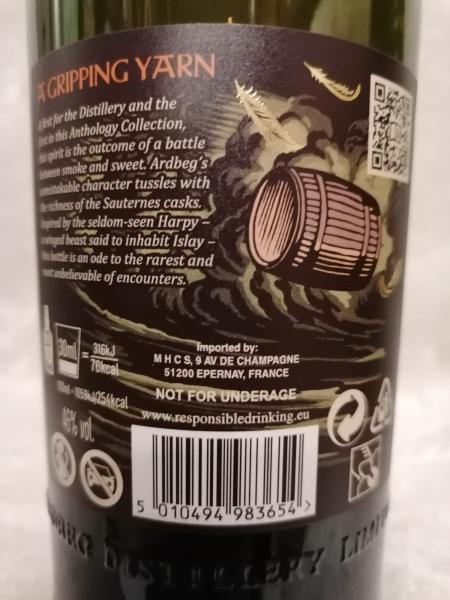 Ardbeg Anthology 13J 46% The Harpy's Tale