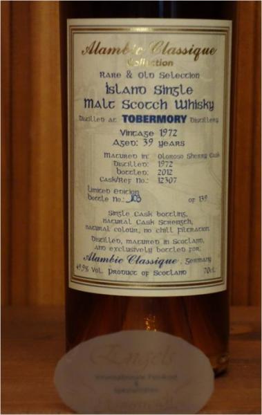 Alambic Classique - Rare + Old Tobermory 39J 49.9%