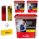 3 x Winston Volumen Tabak Rot á 250g + Hülsen nach Wahl