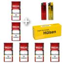 6 x Break Volumen Tabak Rot á 85g + Hülsen nach Wahl